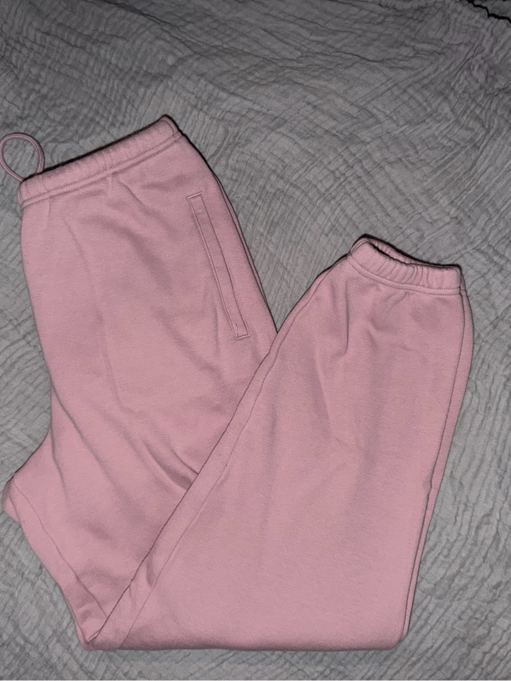 SKIMS Pink Cozy Fleece Joggers